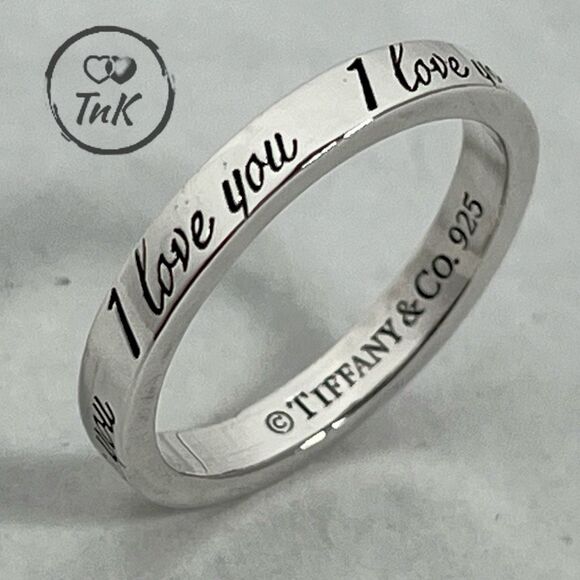 Tiffany & Co. Jewelry - Tiffany Retired Notes "I Love You" Ring - Sterling Silver - Size 5.75